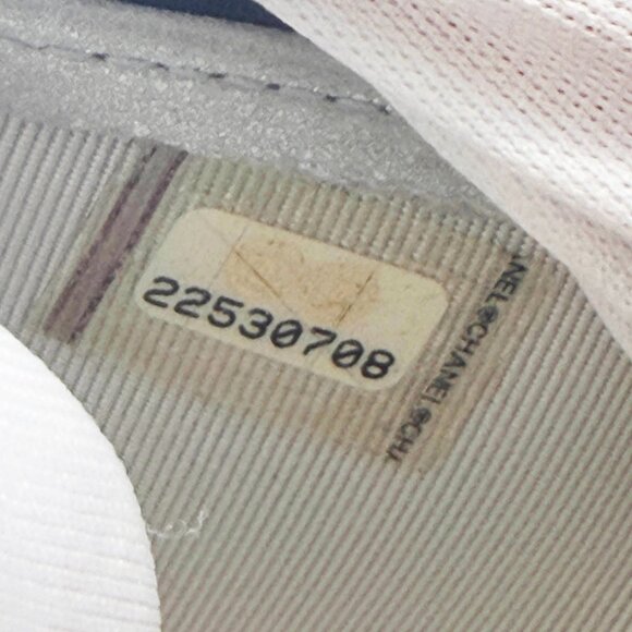 Authentic CHANEL CC Chevron Timeless Caviar Flap Wallet Chain Purse Silver Bag - Picture 10 of 14